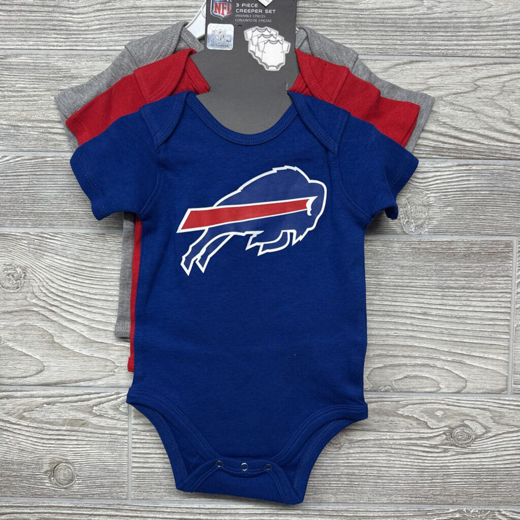 NEW 3 Pk Bodysuits Bills