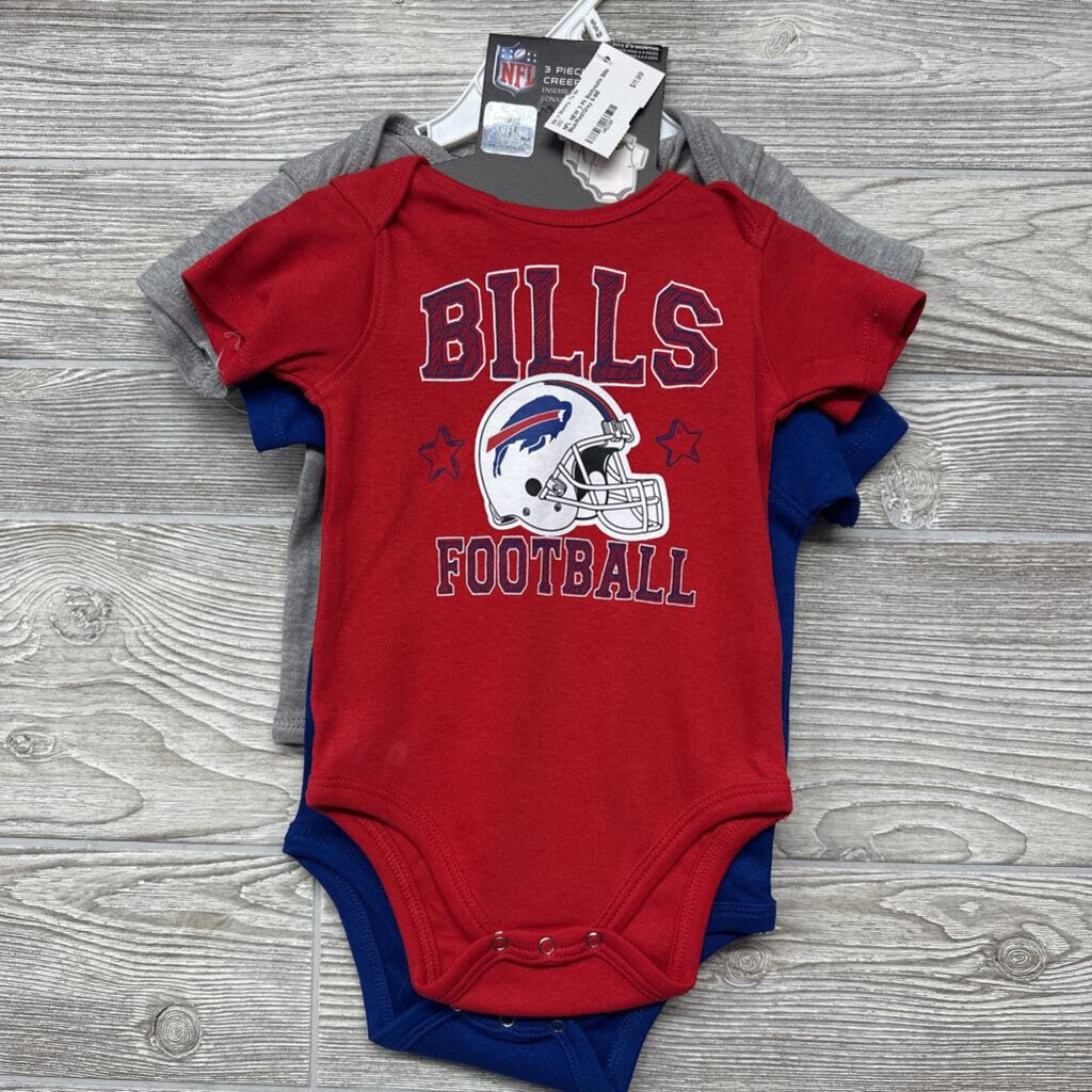 NEW 3 Pk Bodysuits Bills