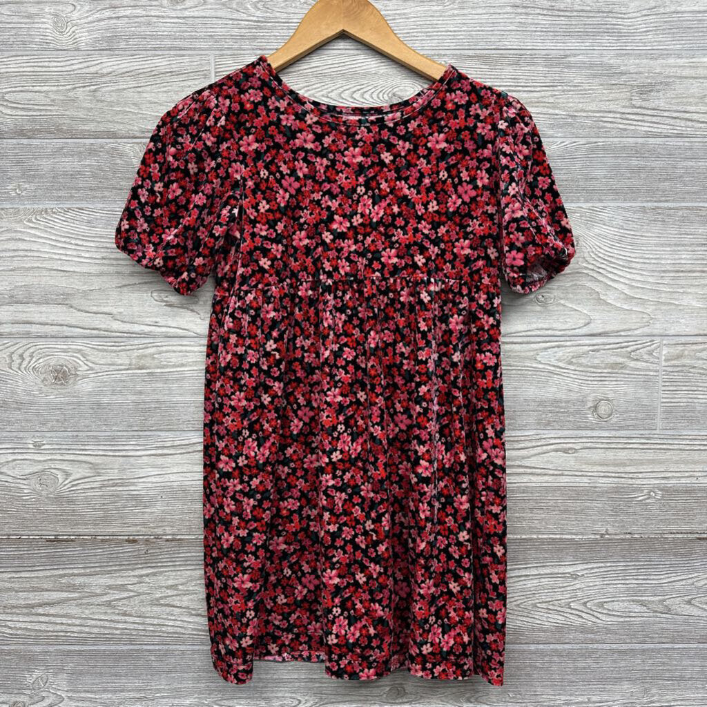 Velour Dress Flowers