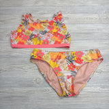 2 Pc Swimsuit Flowers