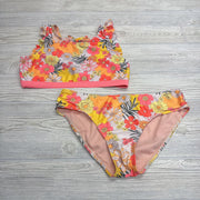 2 Pc Swimsuit Flowers