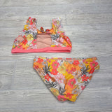 2 Pc Swimsuit Flowers