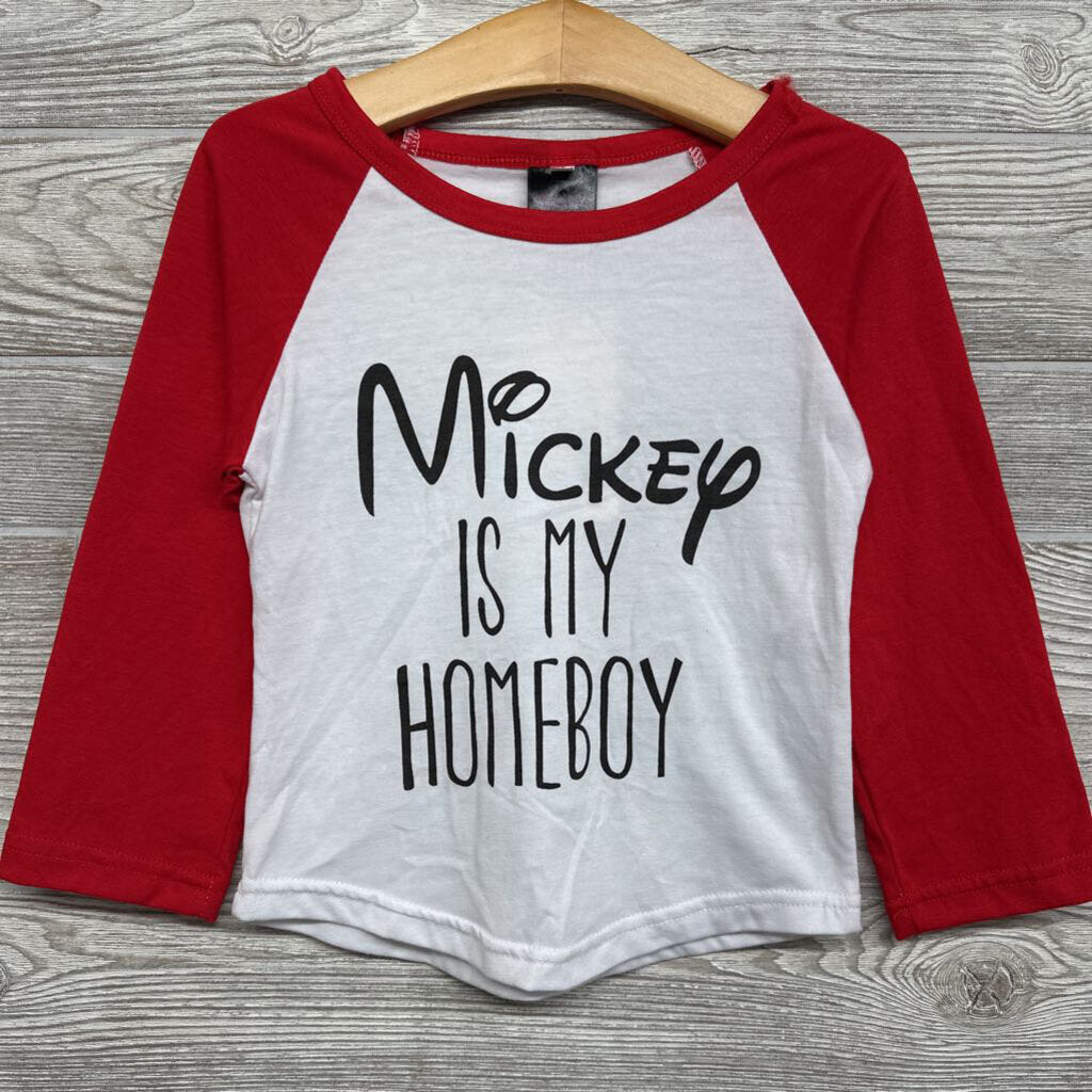 NEW LS Shirt Mickey Is My Homeboy