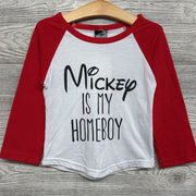 NEW LS Shirt Mickey Is My Homeboy