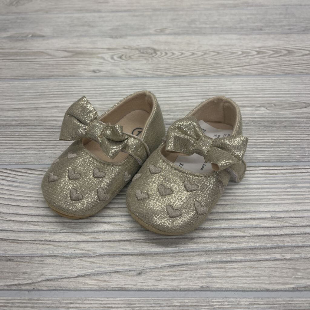 Soft Sole Flats Hearts Bow