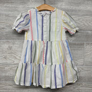 Button Up Dress Stripes Chest Pocket