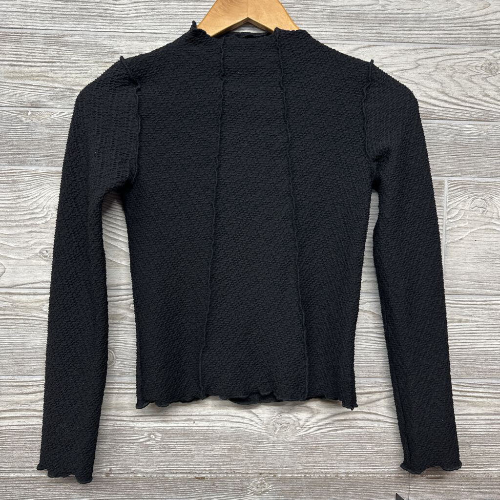 NEW LS Mock Neck Shirt Lettuce Trim