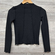 NEW LS Mock Neck Shirt Lettuce Trim