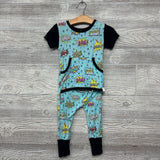 Front Opening Viscose Romper Kapow Crash