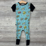 Front Opening Viscose Romper Kapow Crash