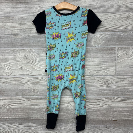 Front Opening Viscose Romper Kapow Crash