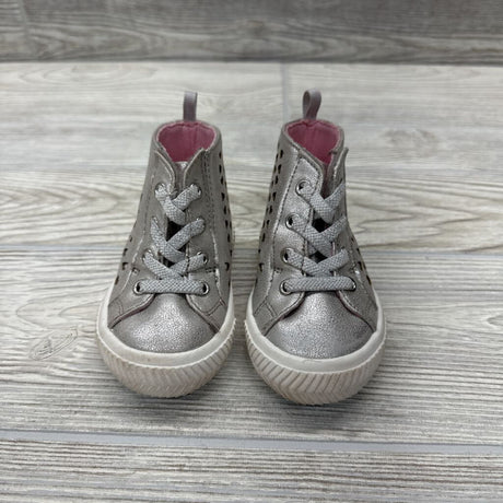 High Top Eyelet Heart Shoes