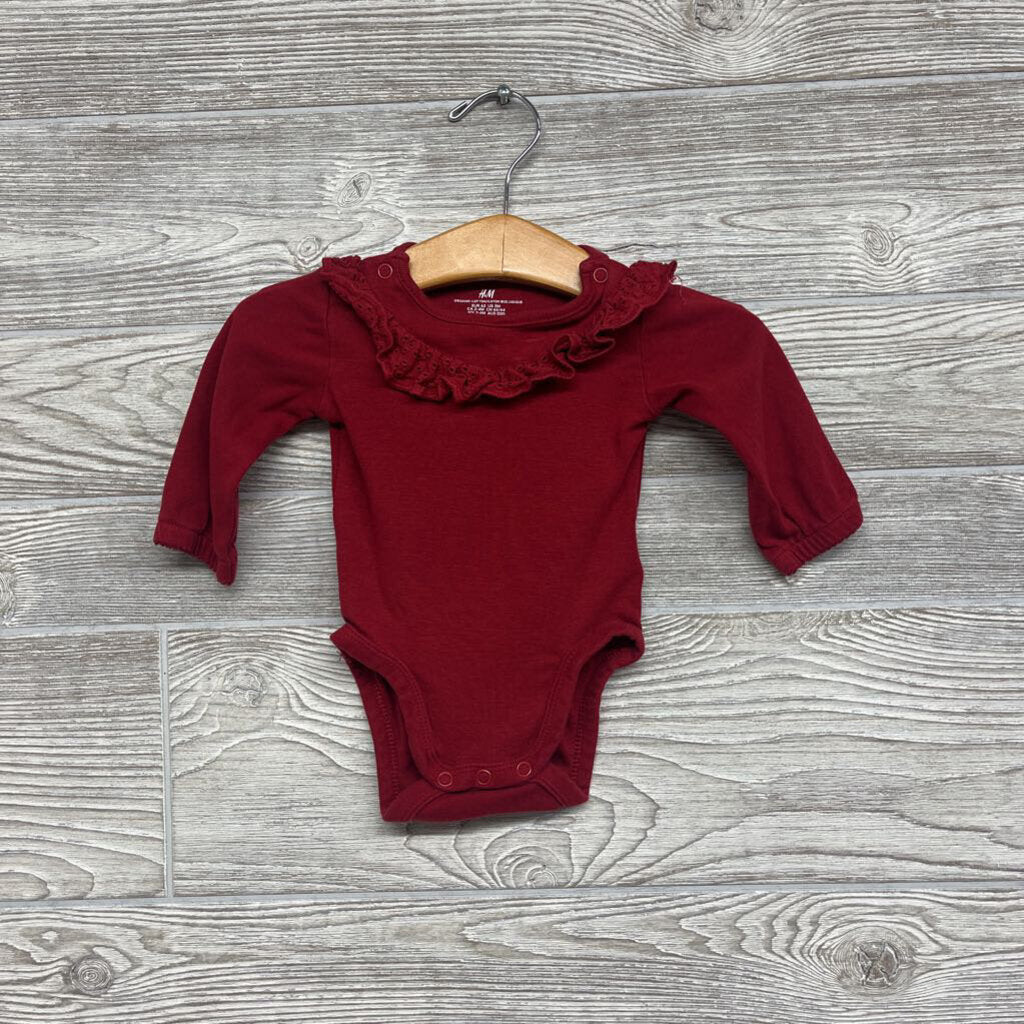 LS Bodysuit Eyelet Ruffle