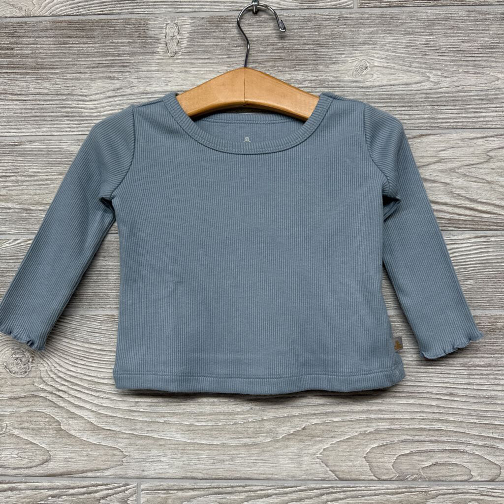 NEW LS Ribbed Shirt Lettuce Trim