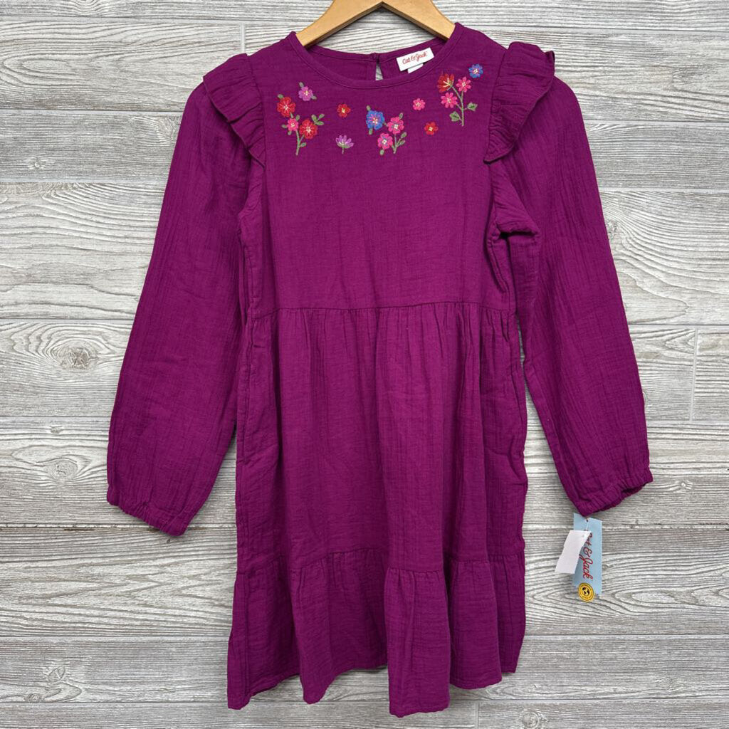 NEW LS Muslin Dress Flowers