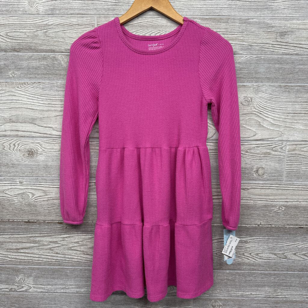 NEW LS Tiered Waffle Knit Dress
