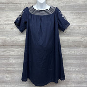 NEW Off Shoulder Dress Smocked Embroidered Flowers *