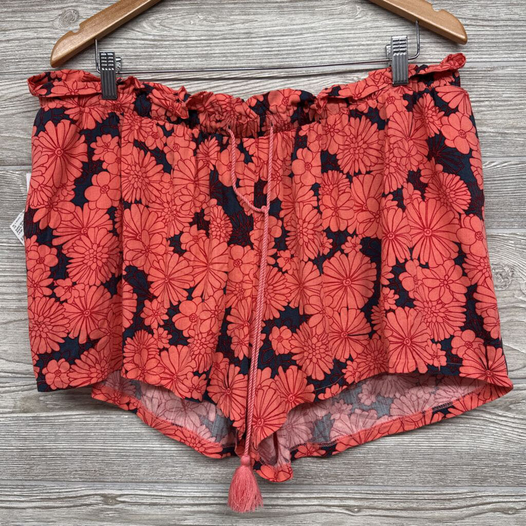 NEW Pull On Rayon Shorts Flowers