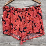 NEW Pull On Rayon Shorts Flowers