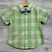 Plaid SS Button Up Shirt & Tie