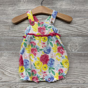 Muslin Romper Shortalls Flowers