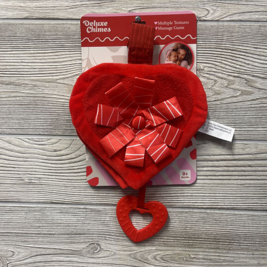 NEW Heart Crinkle Teether Book Attachment