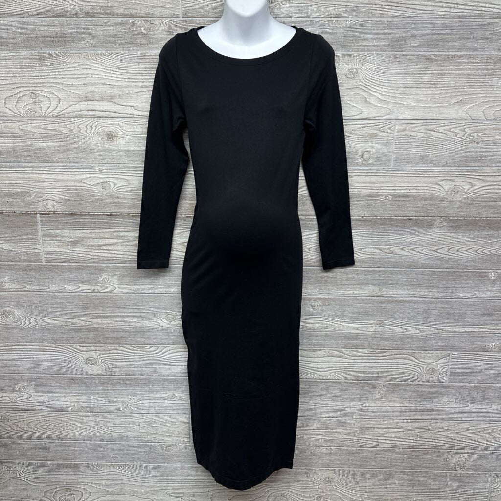 NEW LS Seamless Dress Back Slit