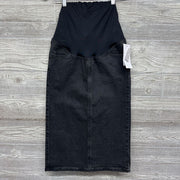 NEW Full Panel Midi Denim Skirt
