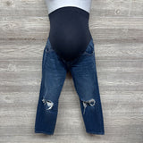 Full Panel Boyfriend Jeans Frayed