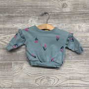 Crewneck Ruffle Flowers