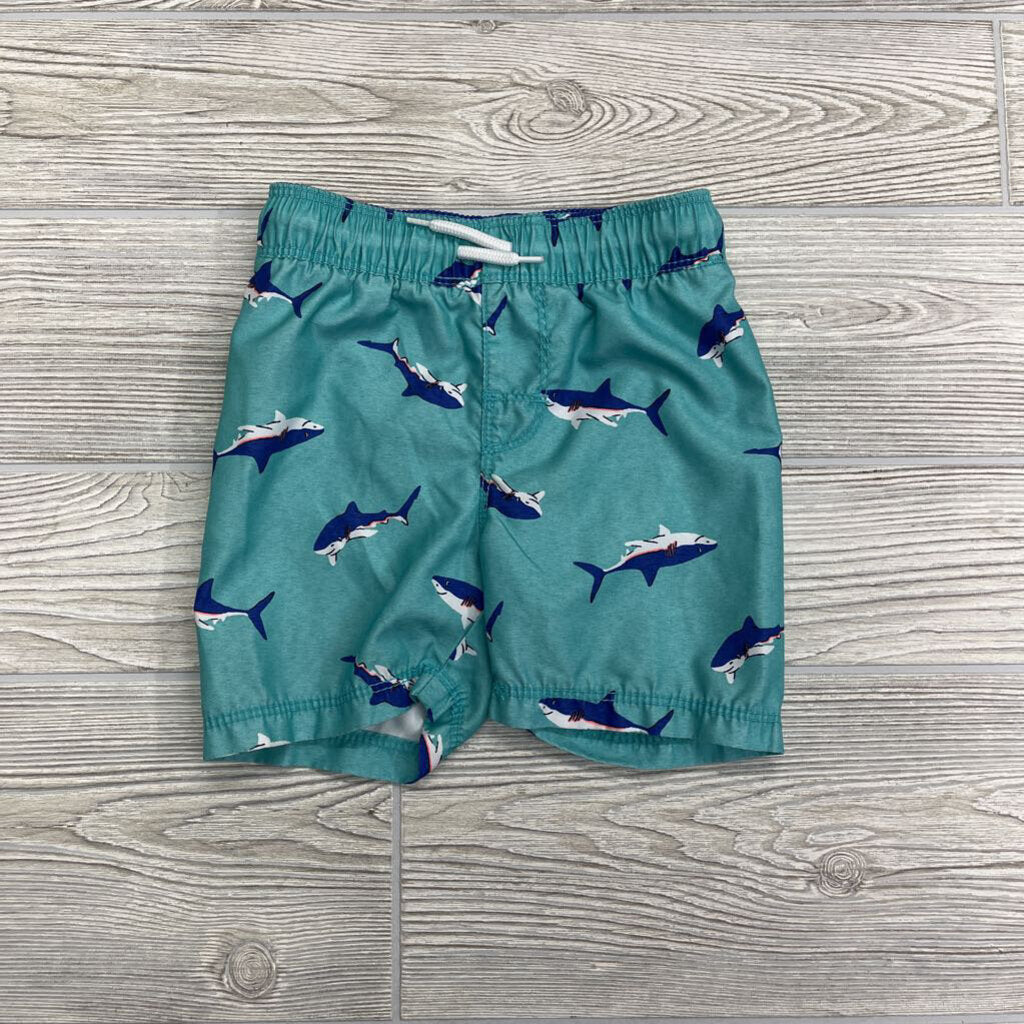 Drawstring Swim Trunks Sharks