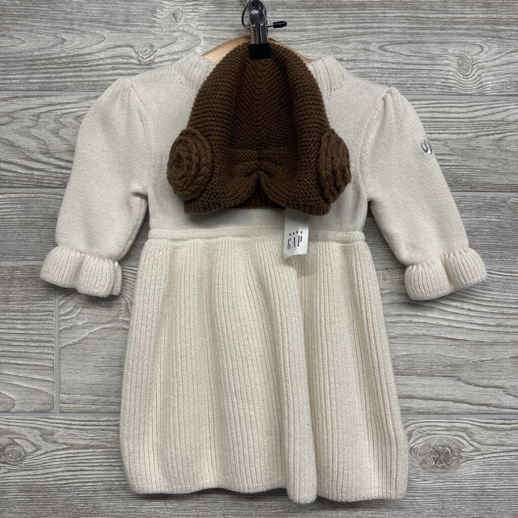LS Sweater Dress W/ Princess Leia Hat 12-18M