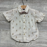 SS Button Up Shirt & Tie Rabbits