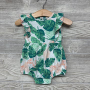 Tank Romper Leaves Ruffle