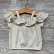 Ribbed Cold Shoulder Shirt Cinched