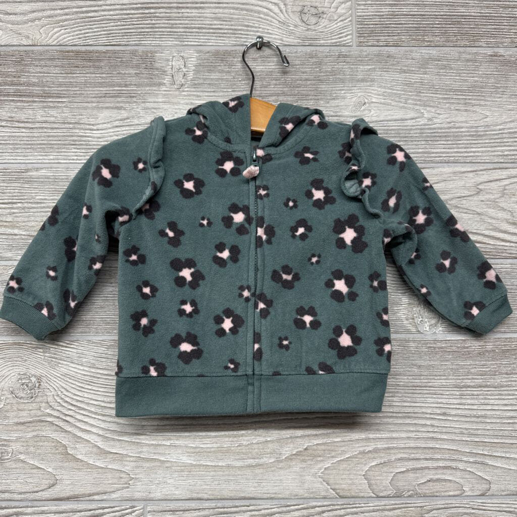 Fleece Jacket W/ Hood Animal Print