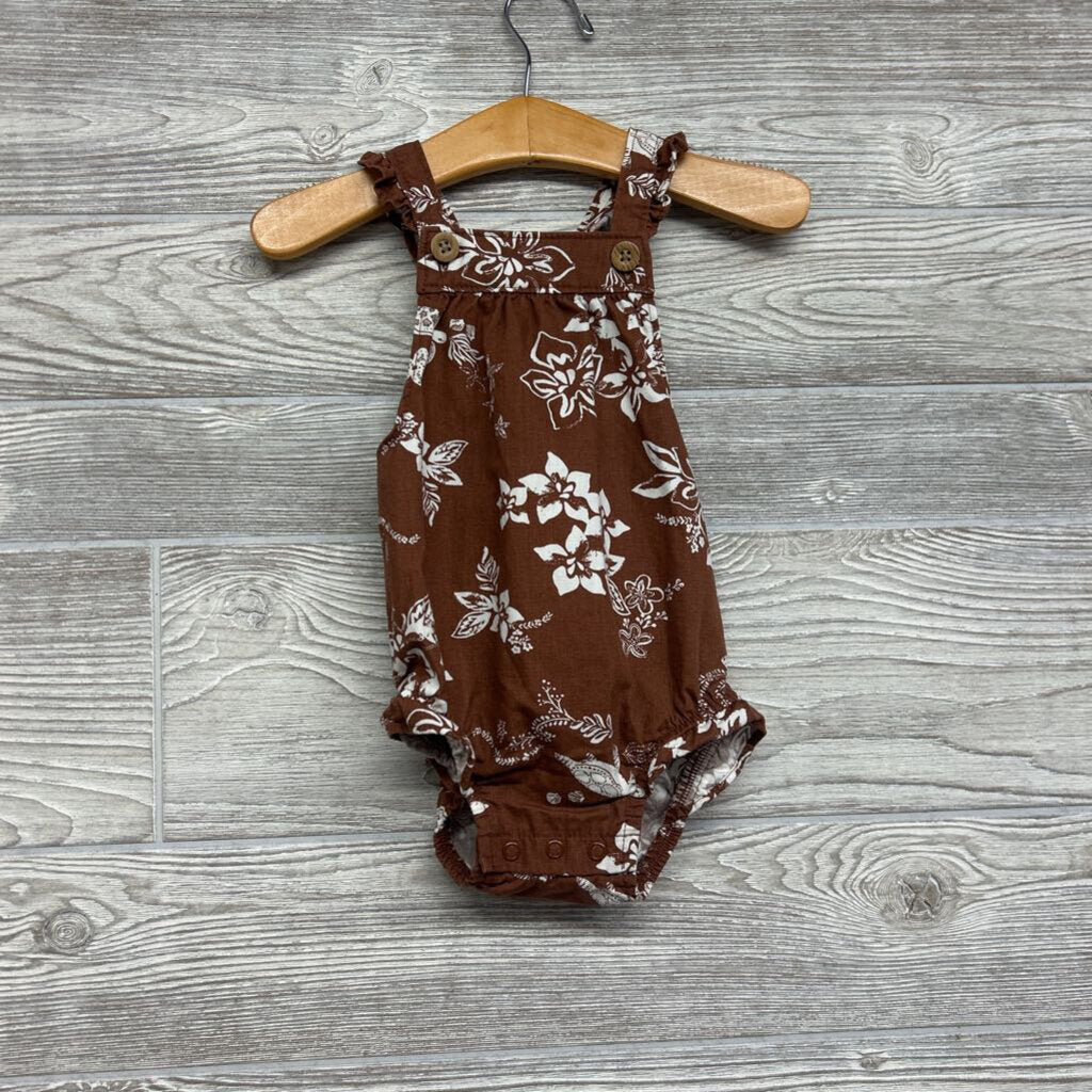 Bib Romper Flowers