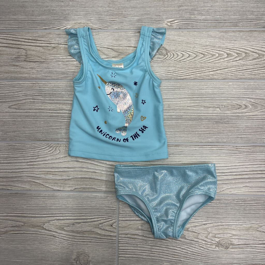 2 Pc Swimsuit Unicorn Of The Sea Glitter*