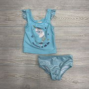 2 Pc Swimsuit Unicorn Of The Sea Glitter*