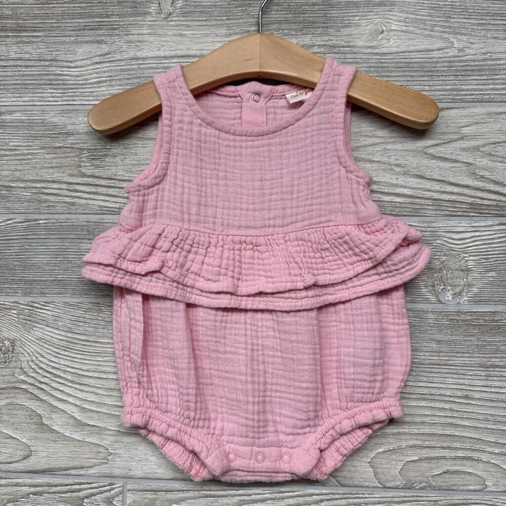 Muslin Tank Romper Ruffles