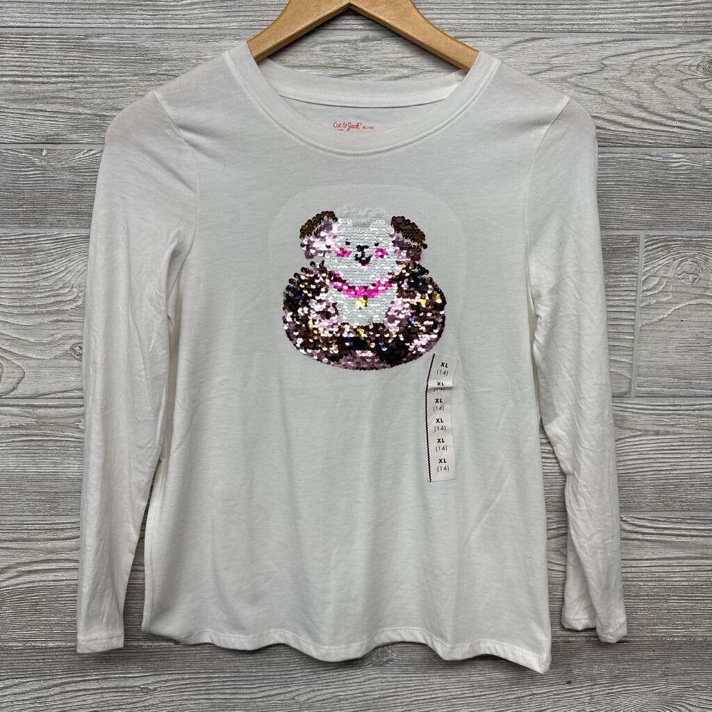 NEW LS Shirt Sequin Dog