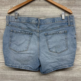 Side Panel Denim Shorts