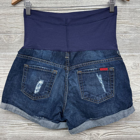 Full Panel Denim Shorts Cuffed