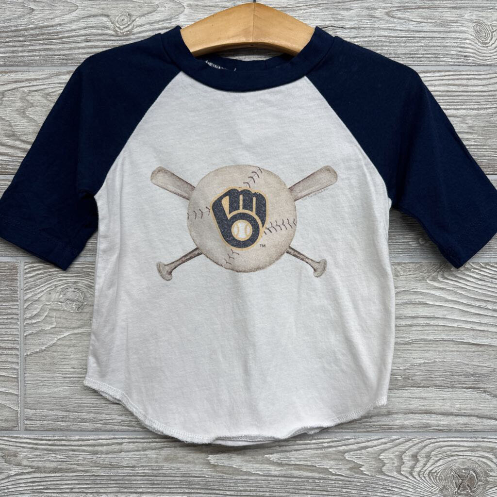 Raglan 3/4 Sleeve Shirt Milwaukee Brewers*