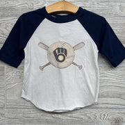 Raglan 3/4 Sleeve Shirt Milwaukee Brewers*