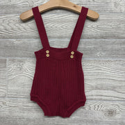 Ribbed Sweater Suspender Romper
