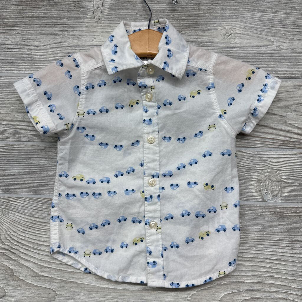 2 Pc Button Up & Pull On Shorts Cars