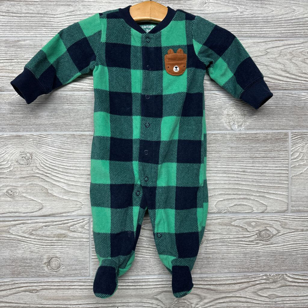 Blanket Sleeper Buffalo Plaid Bear