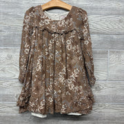 LS Dress Flowers Ruffles