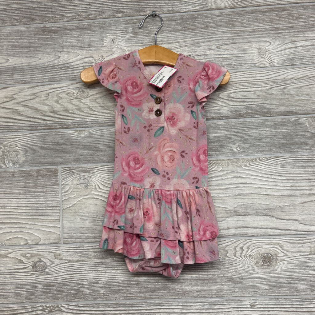 Bamboo Bodysuit Twirler Flowres